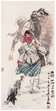 黄冑 1976年作 出诊 立轴